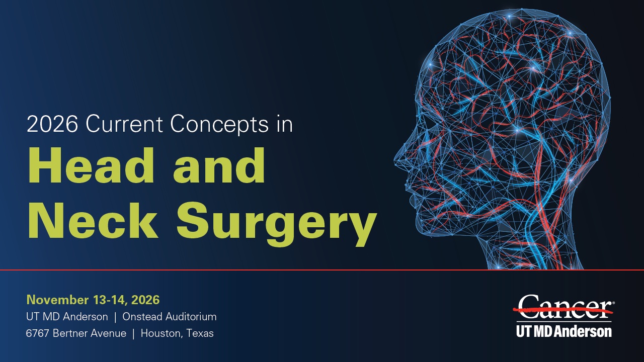 2026 Current Concepts in Head and Neck Surgery Banner